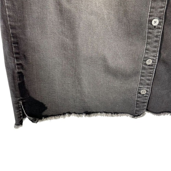 Style & Co. Gray stretch frayed Denim Mini Jean Dress 20W - Picture 6 of 10